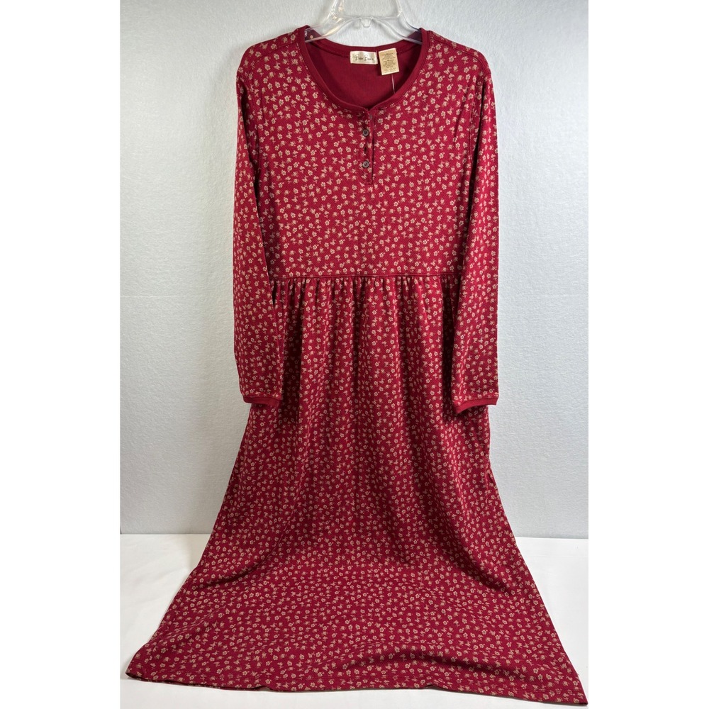 Vintage Bobbie Brooks Floral Berry Maxi Dress M 8/10 NWT Ditsy Floral Prairie